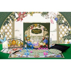 Capstone Games Butterfly Garden - A Strategic Tile Laying Adventure, Guide Rare Butterflies to Blooming Fairy Destinations, Family Friendly Board Game for 2-4 Players Ages 8+