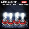 CHUSYYRAY 4Pack H11 H11 LED Headlights Bulbs Combo Kit Driving