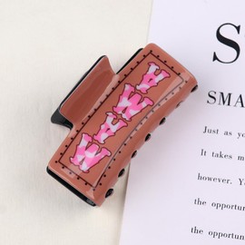 Mother’s Day Hair Clips Square MAMA Hair Claw Clip for Women Girls Hair Accessories Acrylic Hair Clamps Large No Crease Hair Jaw Clips Non-slip Hair Barrettes for Thick/Thin Hair