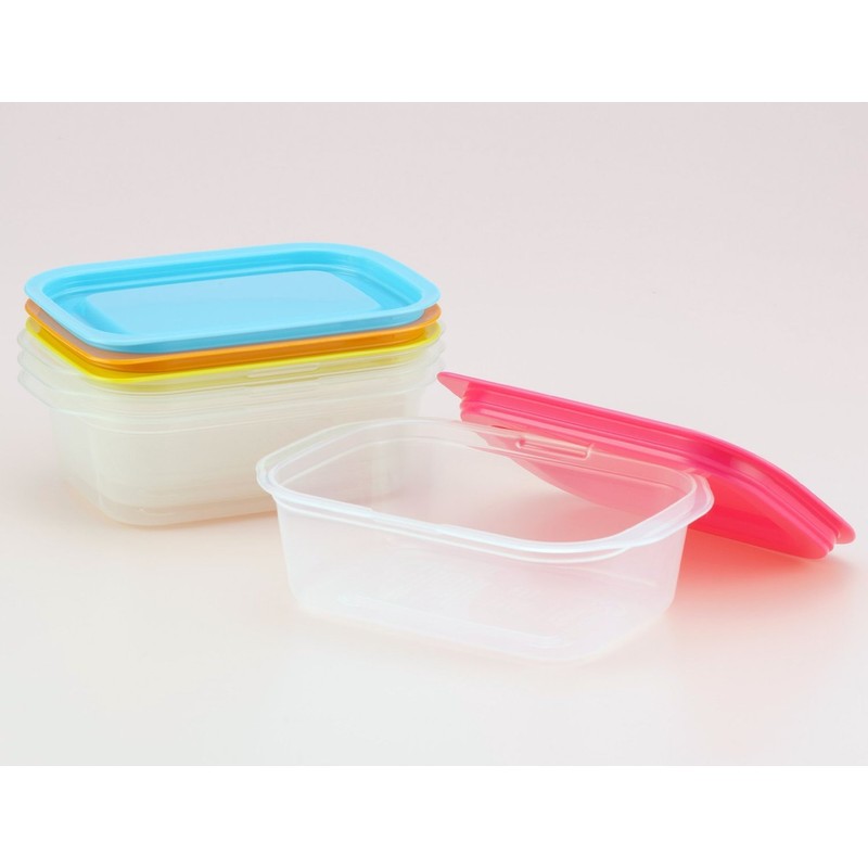 Inomata Kagaku “Rakuchin-Pack” Microwavable Containers, Microwavable With Lid Still On,