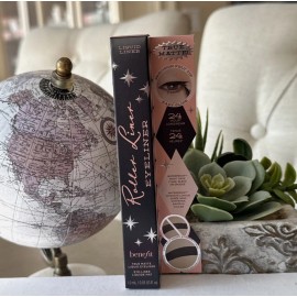 Benefit 2 Benefit Cosmetics Roller Liner Matte Liquid Eyeliner Waterproof Black Full Sz