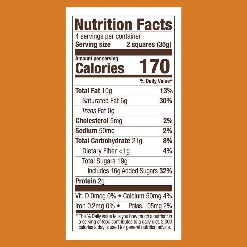 GHIRARDELLI Caramel Milk Chocolate Squares Bar, 4.8 OZ Bar (10