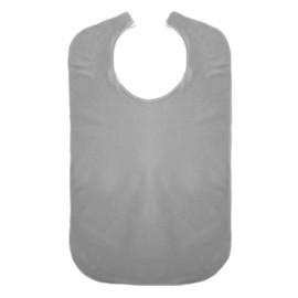 Cre9tive Bib for Adults Bib Spill Bib Eating Apron Seniors Waterproof, gray