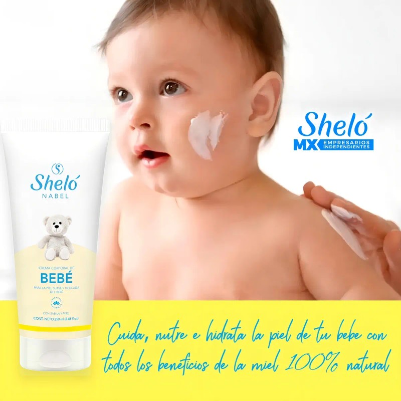 Crema Natural Corporal Hidratante Bebé Sheló Nabel