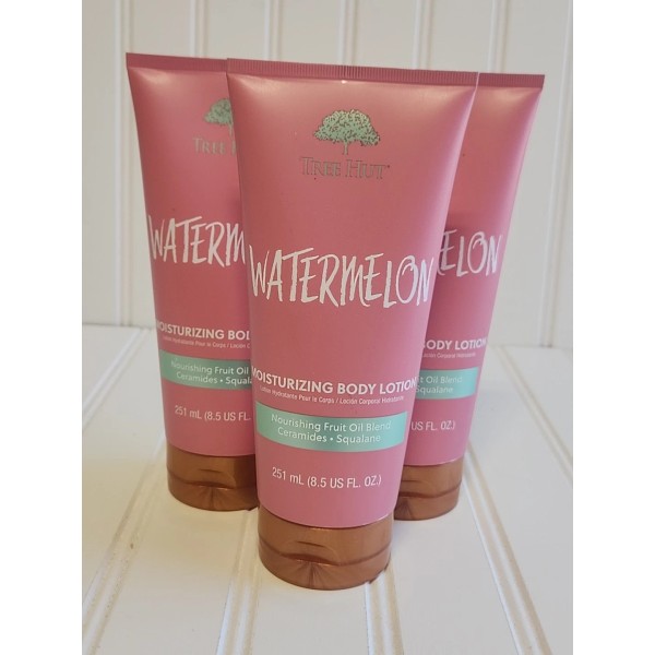 Tree Hut 3pc Lot Watermelon Moisturizing Body Lotion 8.5oz Each