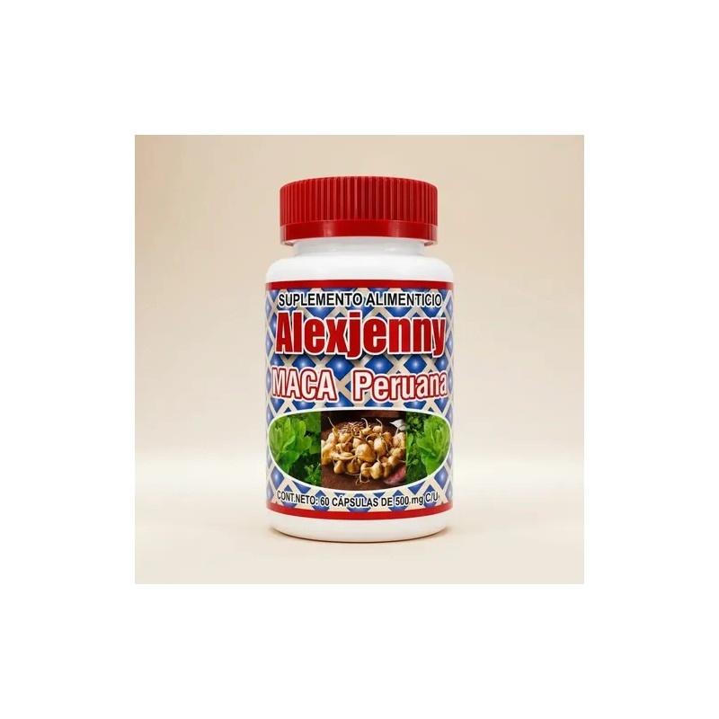 Maca Peruana 500 Mg 60 Cápsulas Suplemento Alimenticio Raíz