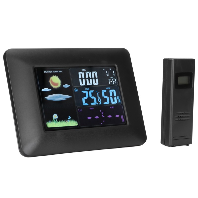 Digital Wireless Weather Station Indoor Outdoor Thermometer with Sensor Temperature