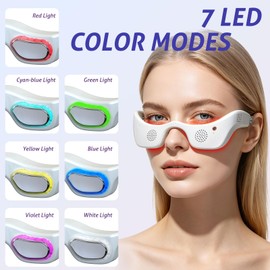 7 Mode Light Eye Comfort Device with Cooling & Warming Sensation, Open Vision Frame, Smart Timer & One Button Control, Daily Eye Relax Accessory for Home Office Screen Break