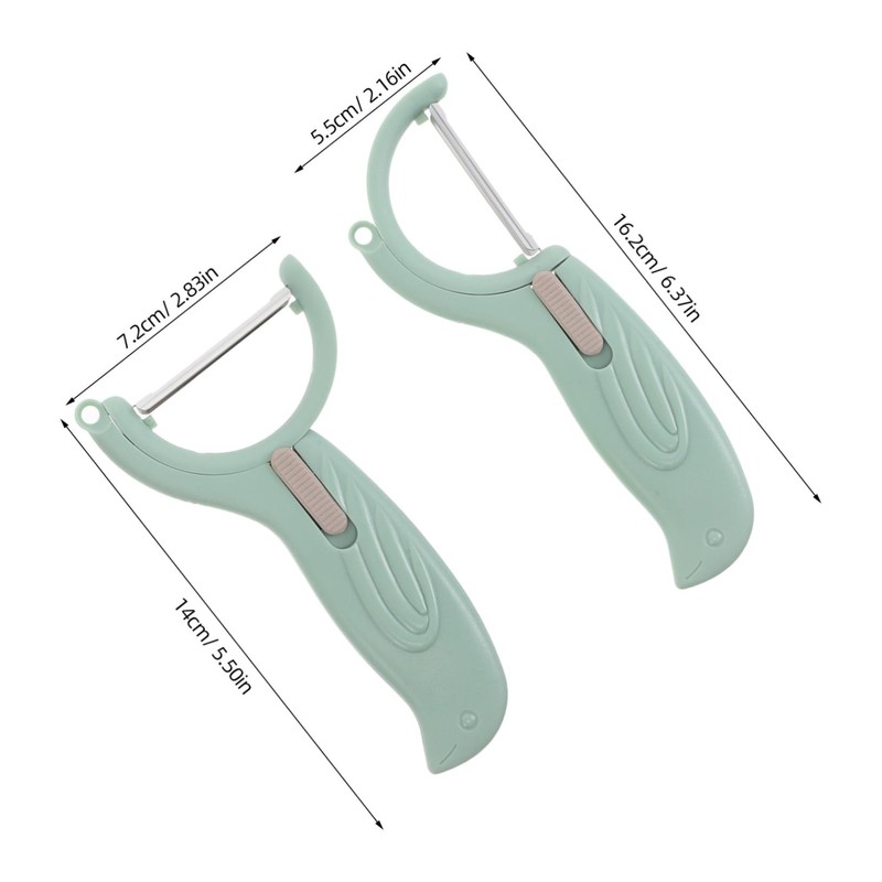 NOLITOY 3Pcs Stainless Steel Vegetable Peeler Lightweight Rotating Peeling Tool