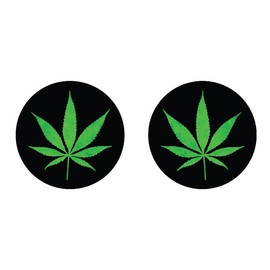 Pot Leaf Front Brake Caliper Inserts, Compatible with Harley Davidson Brembo Brakes. Sold In Pairs. MADE IN THE USA