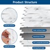 Yipscazo Metal Tile Backsplash Peel and Stick for Kitchen Bathroom