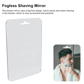 Hozee Espejo de Ducha, Espejo de Afeitar sin Niebla de Acero Inoxidable Seguro para baño para Hombres