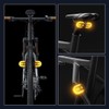 Bike Tail Light with Turn Signals USB Rechargeable Wireless Remote