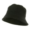 Wool Bucket Hat with Stitches-Charcoal Grey W15S41B