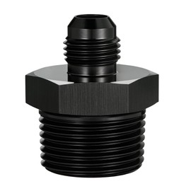 EVIL ENERGY 6AN Male Flare to 3/4" NPT Pipe Fitting Adapter Straight Aluminum Black