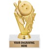 6" Gold Bowling Trophies - Bowling Fireball Award Trophy 20 Pack Prime