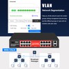 STEAMEMO 16 Port Gigabit PoE Switch, Smart Managed Gigabit Ethernet