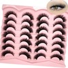 TIKILEY Cat Eye Lashes Strip 3D Natural Lashes Wispy Faux