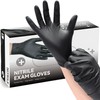 Epecnic 6 Mil Black Nitrile Gloves, Disposable Latex-Free Heavy Duty