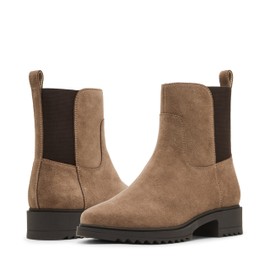 Blondo Women's Coppa Chelsea Boot, Taupe Suede, 9.5