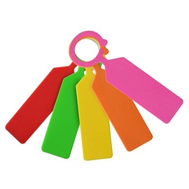 100 Pcs Thick Plastic Plant Tree Tags Markers Nursery Garden Labels Colored