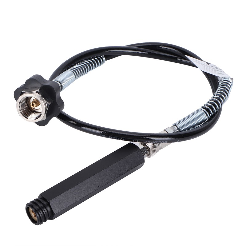 W21.8‑14 CO2 Cylinder Refill Adapter Hose with Spring Tube 36in