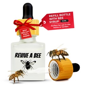 Revive a Bee - Bamboo Bee Revival Kit Refill Bottle with Bee Sugar Water Alternative 12ml compatible with Revive A Bee Bee Revival Keyrings and Rescue Kits