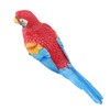 Parrot Figurine Simulation Vivid Innovative Wall Mounted Hand Painted Resin