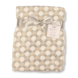 Baby Wrap Blanket 'Circles' - Boys Girls Unisex (Grey)