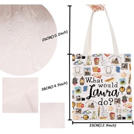 Book Merch Gift Little House Laura Gift LHOTP Gift Prairie Library Book Gift for Reader Laura Fans Gift (Laura do Tote)