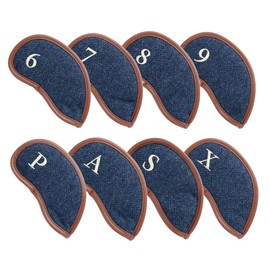 丸眞 アイアンカバー8個セット イギリス MOON コバルトヘリンボーン 初心者 0415009000