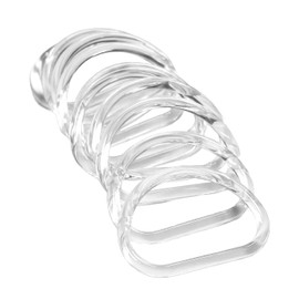 Hopbucan 10 Pieces Transparent D Shape Hand Bag Money Evil for Handmade Beach Hand Money Evil Handles
