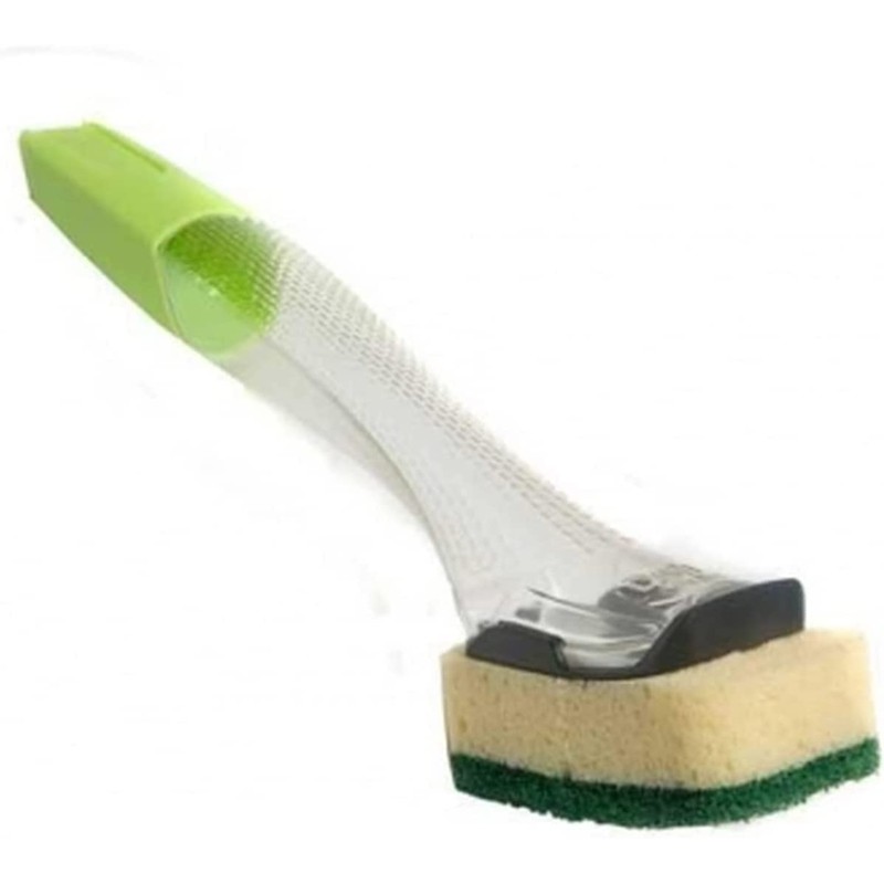 Dishmatic Fillable Washing Up Brush and Sponge - Value Pack,