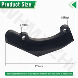 Pair of Snow Thrower Blower Wear Pads Compatible with Greenworks 40v 60v and 80v Snow Thrower Blower - - with Mounting Screws