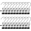 Pack of 20 Portable Laundry Hooks, 360° Rotating Boot Hanger,