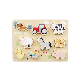 Vertbaudet Puzzle Farm Wood FSC Multicoloured One Size
