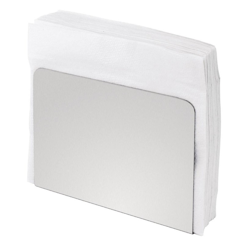 Olympia Square Stainless Steel Napkin Holder, 120 x 150 x