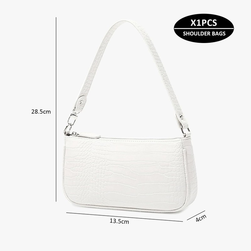 ATBUSS 1 Vintage Crocodile Texture Clutch Bag PU Leather Mini