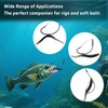 FishTrip Weedless Wacky rig Hooks, 30pcs Wide Gap Wacky Worm