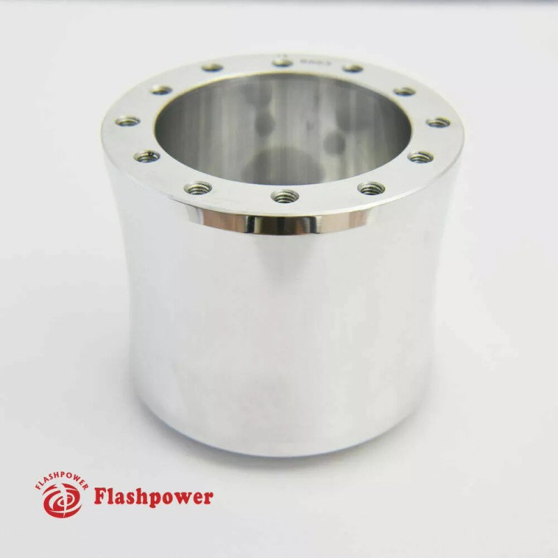 Flashpower Steering Wheel Adapter 6 Bolt Billet Polsihed for VW