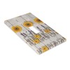 Sunflowers On Wooden Print Light Switch Cover Artistic Wall Plate