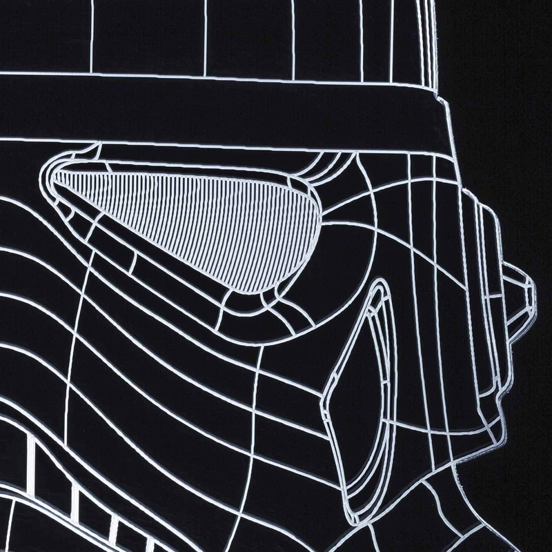 Thumbs Up Original Stormtrooper Wireframe Light