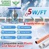 HEATIT 5JHSF 100Ft High-Efficiency Self Regulating Heat Tape Freeze Protection,