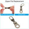 PATIKIL Zipper Pull Replacement, 4 Pcs Detachable Metal Zipper Tab