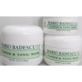 MARIO BADESCU SKIN CARE FLOWER & TONIC MASK - 2 OZ, 1 OZ & 0.5 OZ - LOT OF 3