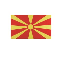 Stormflag Macedonia Flag 90 x 150 cm Flag Macedonia 3 x 5 ft Polyester 90 g with Eyelets Stitched with Double Needle
