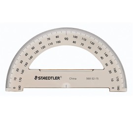 Staedtler(R) Semicircular 6in. Protractor, Clear