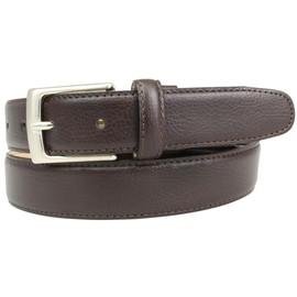 BELTINGER Suit Belt 3 cm with Elegant Surface Business Belt for Men in Brown and Black Leather Belt 30 mm, brown, 115 cm (Gesamtlänge 130 cm)