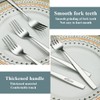 Berglander Dinner Forks of 12, Stainless Steel Modern Fork Set,