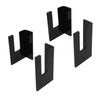 4Pcs Black Acrylic Skateboard Wall Mount Rack Skateboard Wall Hanger